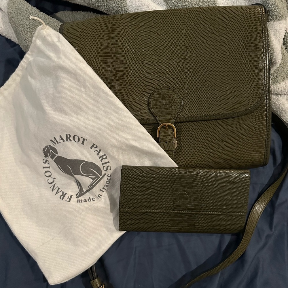 Vintage Francois Marot Paris bag and wallet